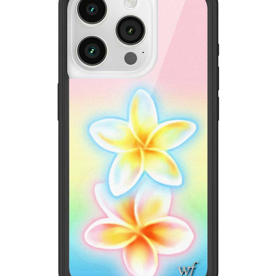 Wildflower iPhone case 15 Pro Pastel Plumeria Flowers Cute