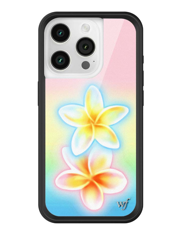 Wildflower iPhone case 15 Pro Pastel Plumeria Flowers Cute