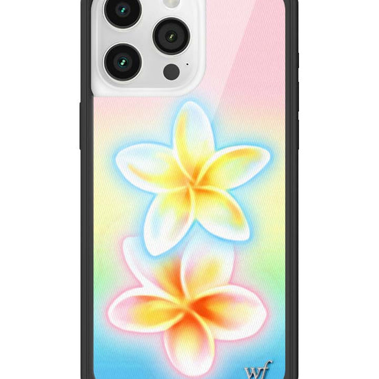 Wildflower iPhone case 15 Pro Max Pastel Plumeria Flowers Cute