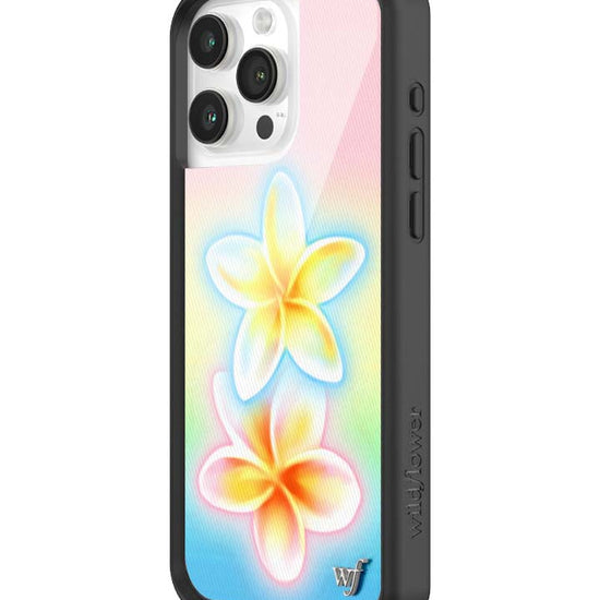 Wildflower iPhone case 15 Pro Max Pastel Plumeria Flowers Cute