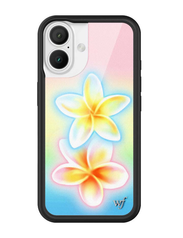 Wildflower iPhone case 16 Pastel Plumeria Flowers Cute