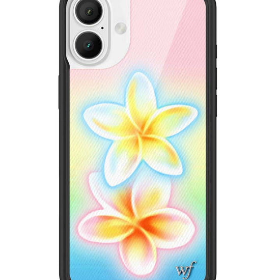 Wildflower iPhone case 16 Plus Pastel Plumeria Flowers Cute