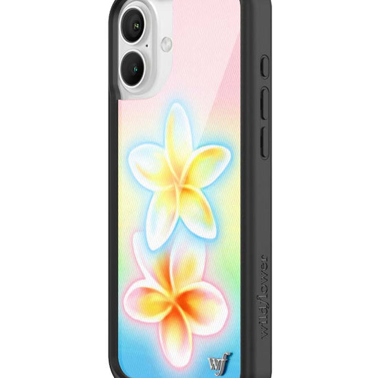 Wildflower iPhone case 16 Plus Pastel Plumeria Flowers Cute