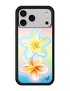 Wildflower iPhone case 17 Pro Max Pastel Plumeria Flowers Cute