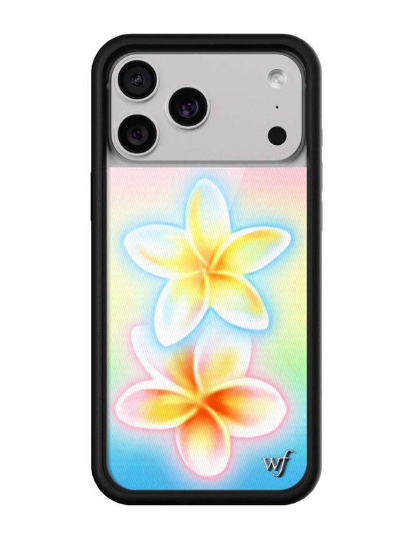 Wildflower iPhone case 17 Pro Max Pastel Plumeria Flowers Cute