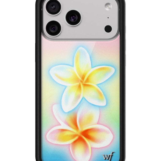 Wildflower iPhone case 17 Pro Max Pastel Plumeria Flowers Cute