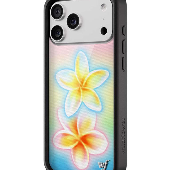 Wildflower iPhone case 17 Pro Max Pastel Plumeria Flowers Cute