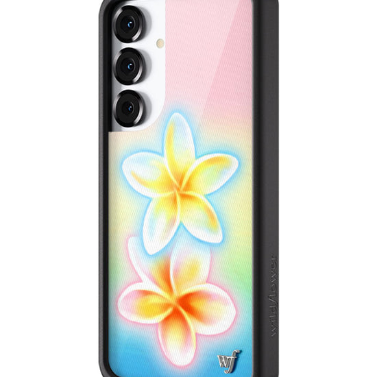 Wildflower Galaxy S25 case Plus Pastel Plumeria Flowers Cute