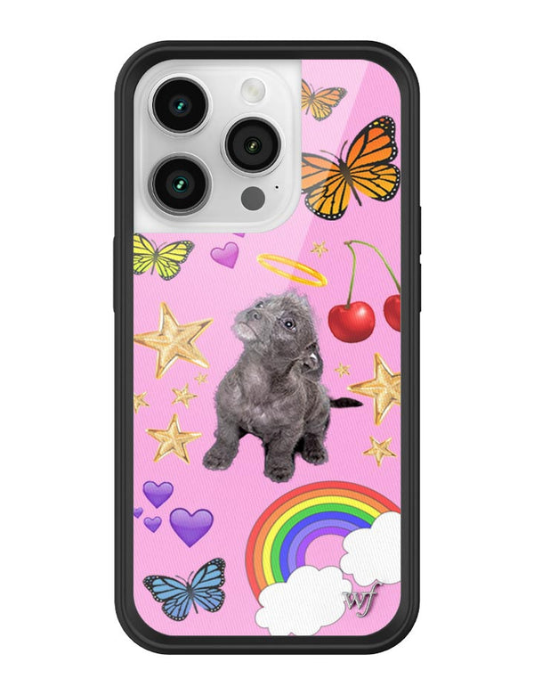 Wildflower iPhone case 14 Pro Puppy Love Pink Cute