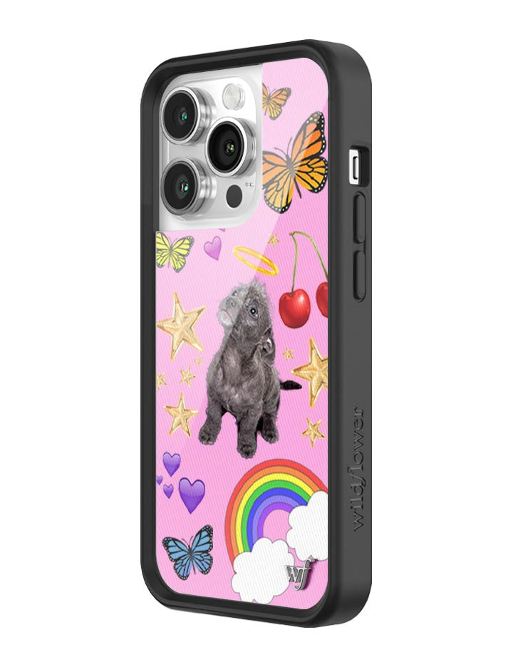 Wildflower iPhone case 14 Pro Puppy Love Pink Cute