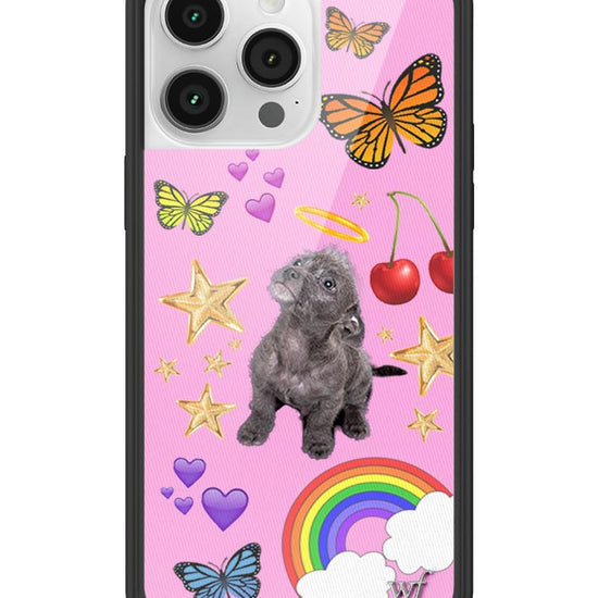 Wildflower iPhone case 14 Pro Max Puppy Love Pink Cute
