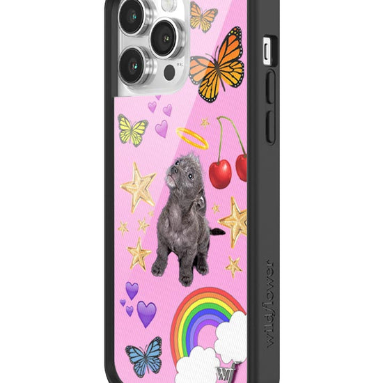 Wildflower iPhone case 14 Pro Max Puppy Love Pink Cute