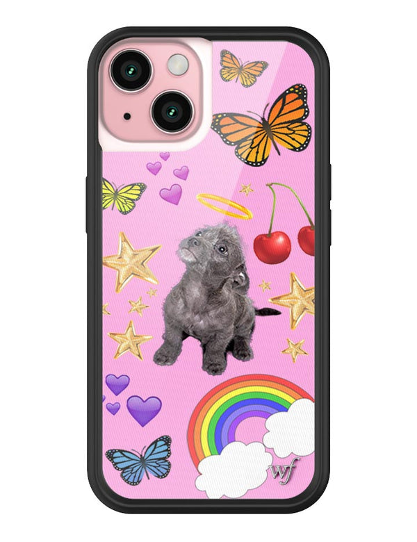 Wildflower iPhone case 15 Puppy Love Pink Cute