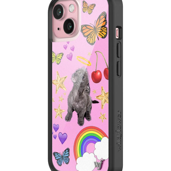 Wildflower iPhone case 15 Puppy Love Pink Cute