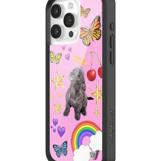 Wildflower iPhone case 15 Pro Max Puppy Love Pink Cute