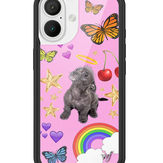 Wildflower iPhone case 16 Puppy Love Pink Cute