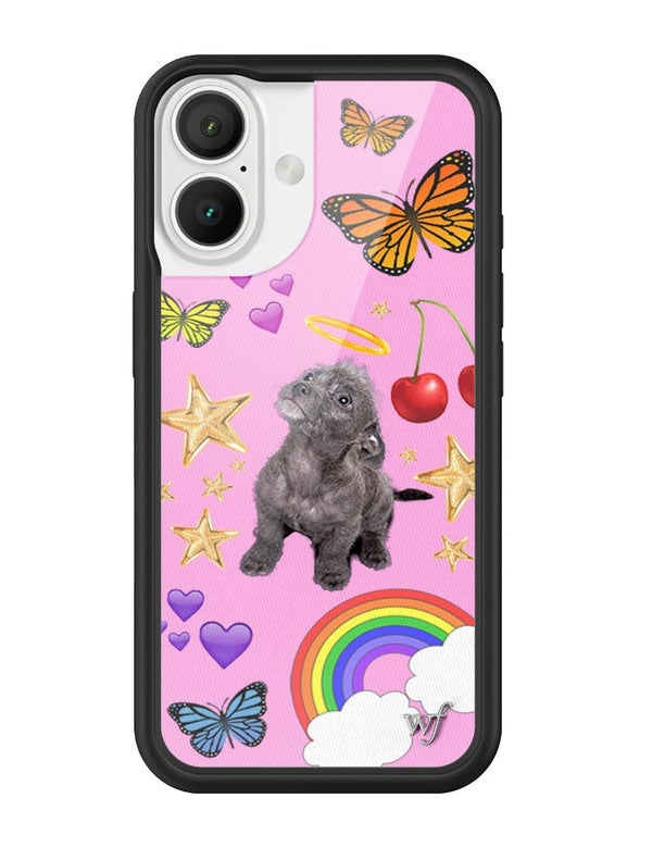 Wildflower iPhone case 16 Puppy Love Pink Cute