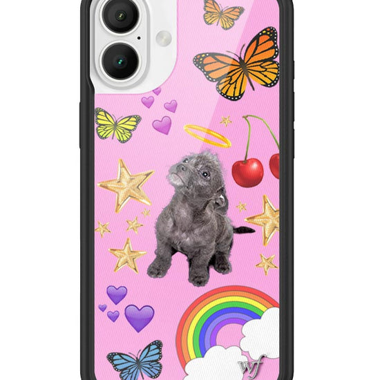 Wildflower iPhone case 16 Plus Puppy Love Pink Cute