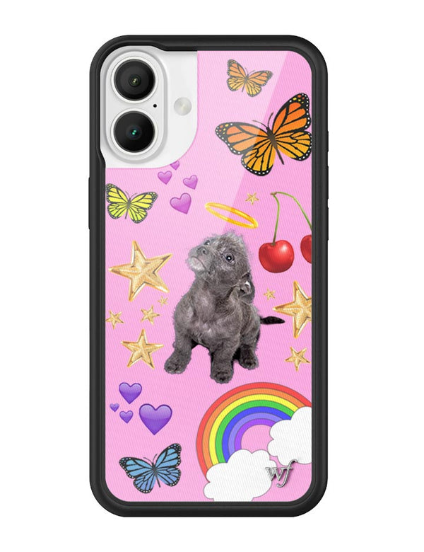 Wildflower iPhone case 16 Plus Puppy Love Pink Cute