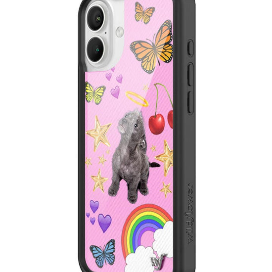 Wildflower iPhone case 16 Plus Puppy Love Pink Cute