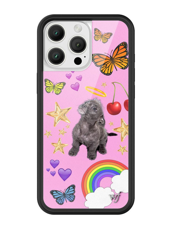 Wildflower iPhone case 16 Pro Max Puppy Love Pink Cute
