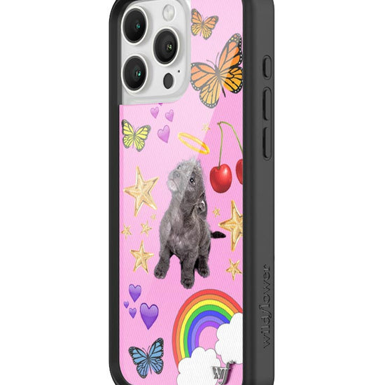 Wildflower iPhone case 16 Pro Max Puppy Love Pink Cute