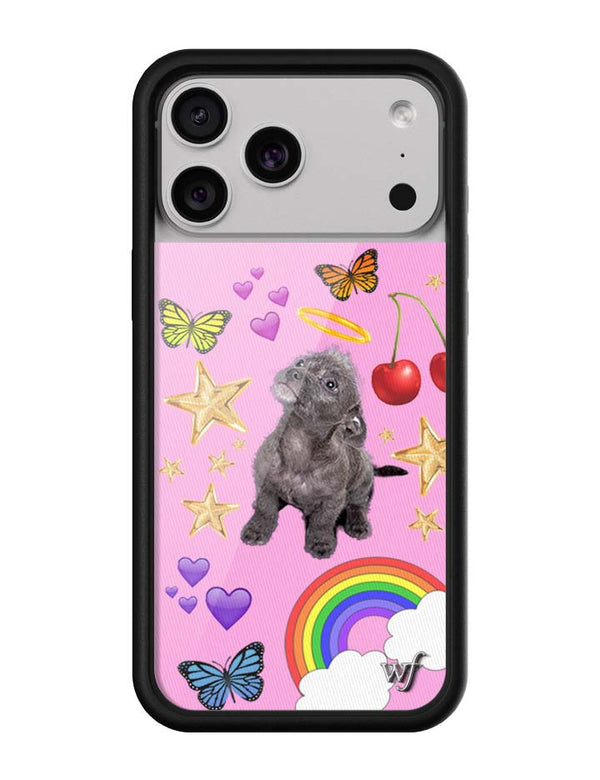 Wildflower iPhone case 17 Pro Max Puppy Love Pink Cute