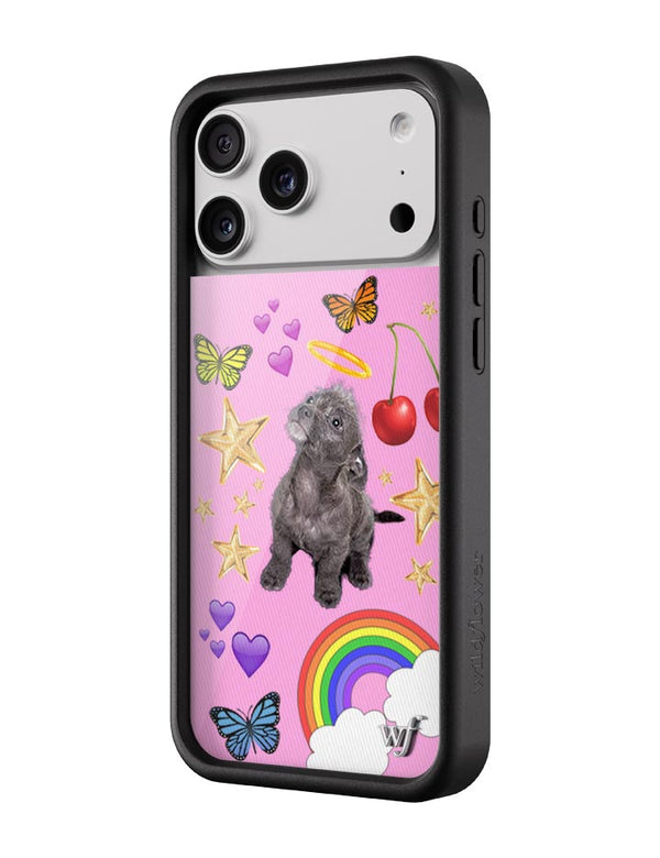  Wildflower iPhone case 17 Pro Max Puppy Love Pink Cute