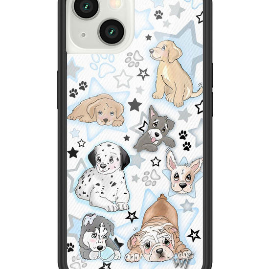 wildflower puppy party iphone 13 case