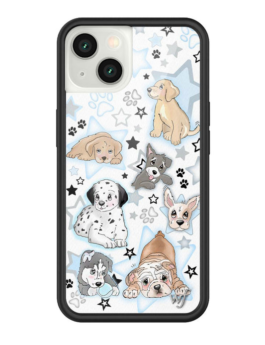 wildflower puppy party iphone 13 case