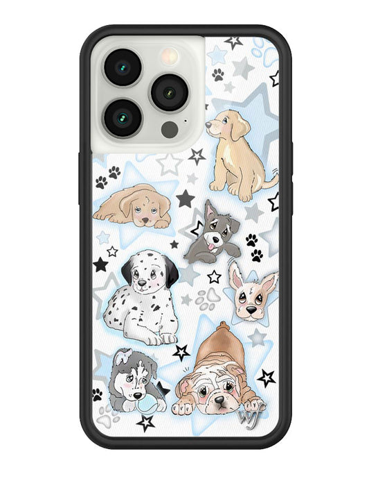 wildflower puppy party iphone 13pro case