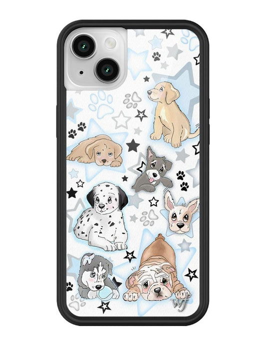 wildflower puppy party iphone 14 case