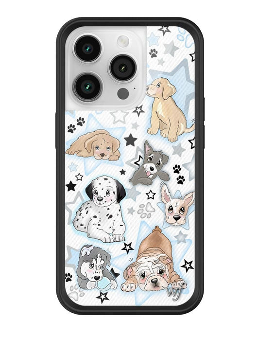 wildflower puppy party iphone 14pro case