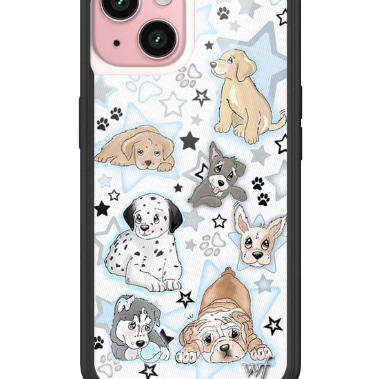 wildflower puppy party iphone 15 case