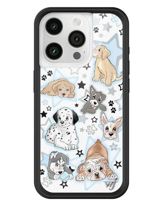 wildflower puppy party iphone 15pro case