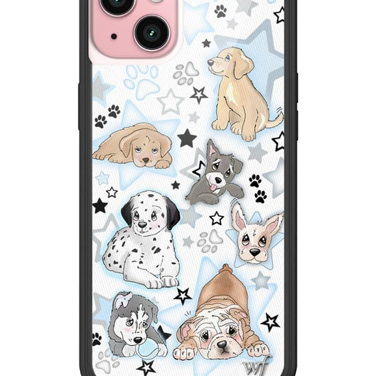 wildflower puppy party iphone 15plus case