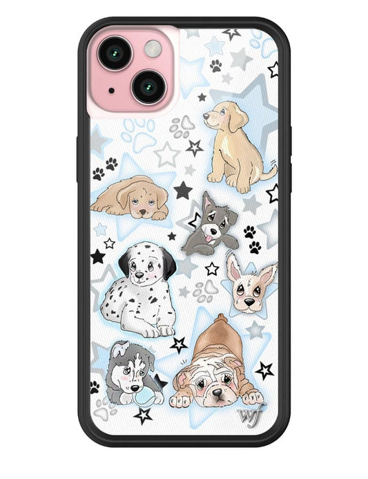 wildflower puppy party iphone 15plus case