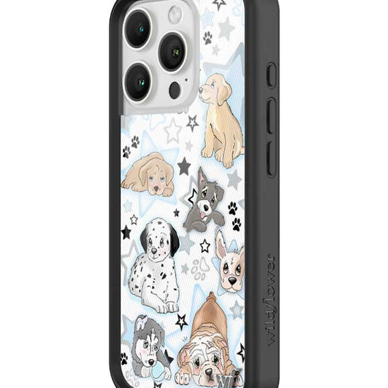 Wildflower Puppy Party iPhone 16 Pro Case