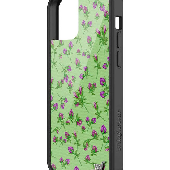 Wildflower iPhone case 12/12 Pro Purple Posie Rosie Cute Green