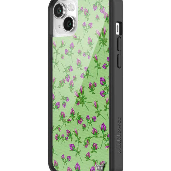 Wildflower iPhone case 14 Purple Posie Rosie Cute Green