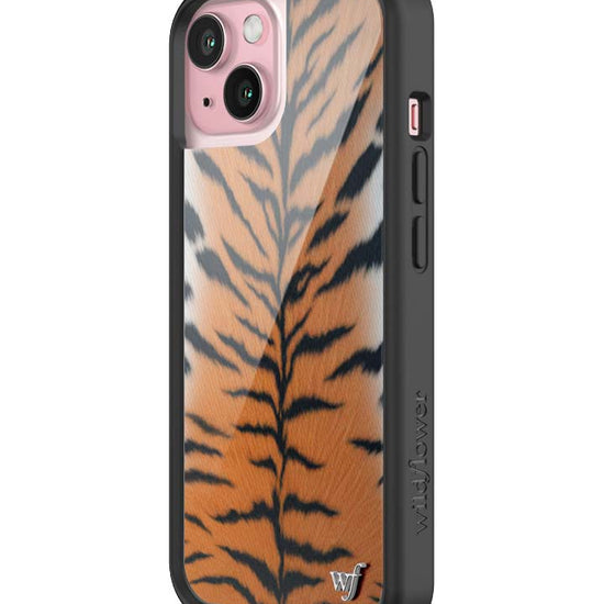 Wildflower iPhone case 15 Rawr Tiger Animal Print Cute
