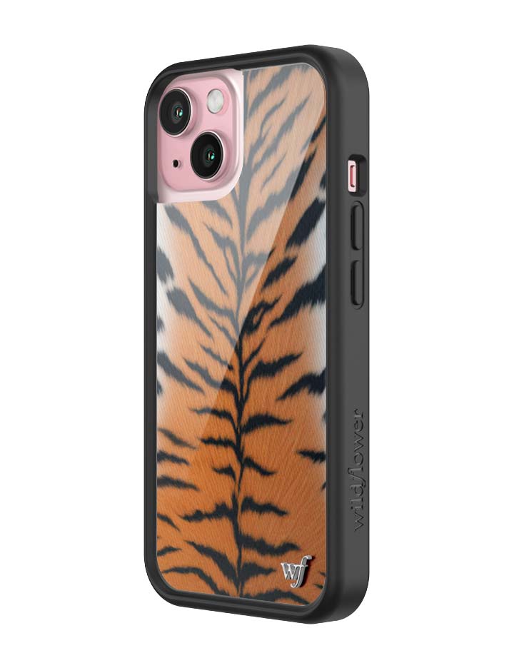 Wildflower iPhone case 15 Rawr Tiger Animal Print Cute