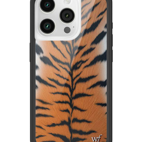 Wildflower iPhone case 15 Pro Rawr Tiger Animal Print Cute