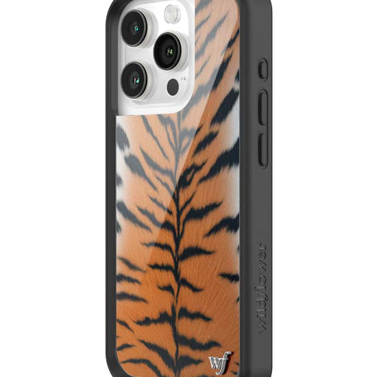 Wildflower iPhone case 15 Pro Rawr Tiger Animal Print Cute