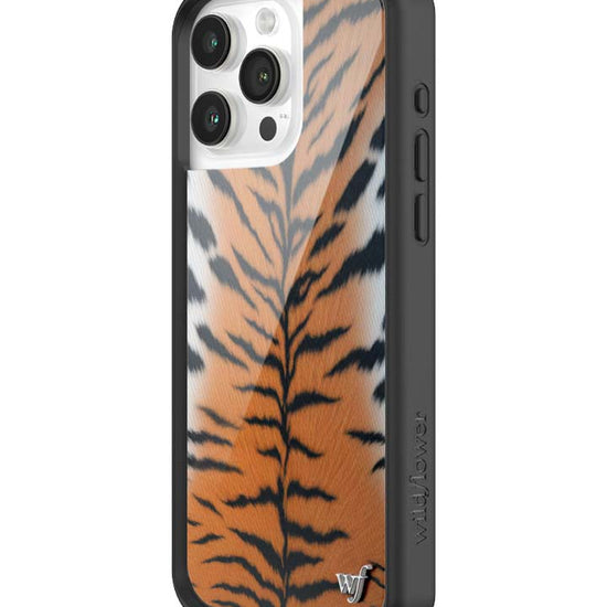 Wildflower iPhone case 15 Pro Max Rawr Tiger Animal Print Cute