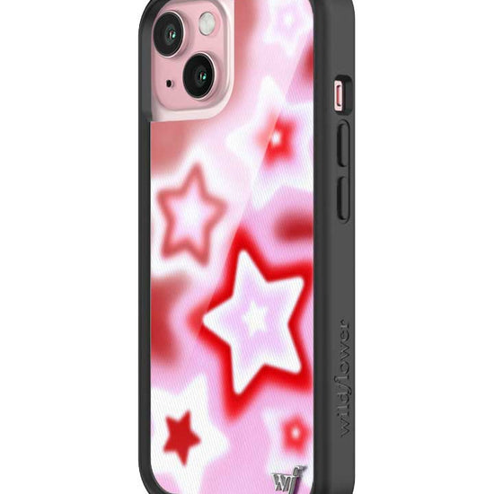 Wildflower iPhone case 15 Red Dream Star Stars Red Cute