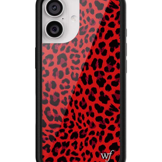 Wildflower iPhone case 17 Red Meow Leopard Cute