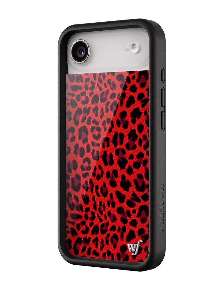 Wildflower iPhone case Air Red Meow Leopard Cute