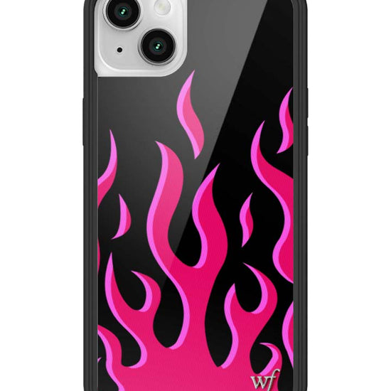 Wildflower iPhone case 14 Flames Black Red Cute