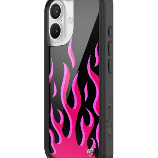 Wildflower iPhone case 16 Flames Black Red Cute